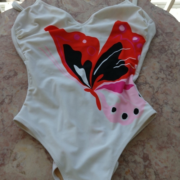 COPY - SI Butterfly 1Pc HICUT Tank Style Gottex 1:piece Swimsuit NWOT